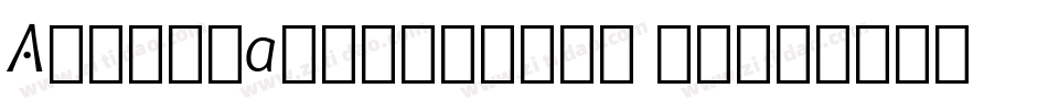AlternateGothic2 BT字体转换